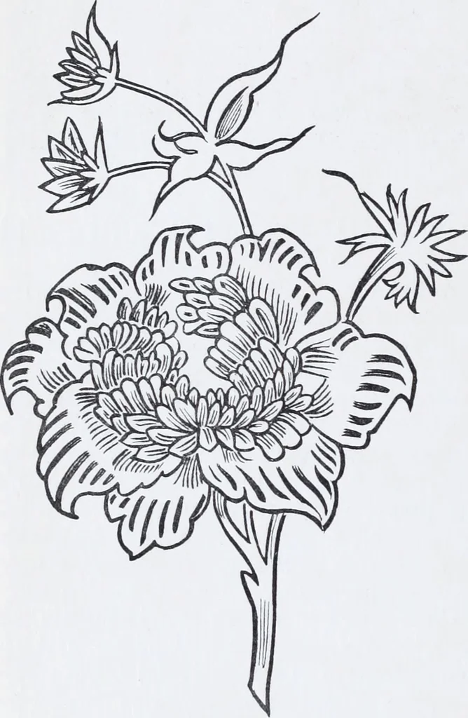 An illustration from Embroidery : a collection of articles on subjects connected with the study of fine needlework, including stitches, materials, methods of work, and designing, and history ..., 1909, leaf 49