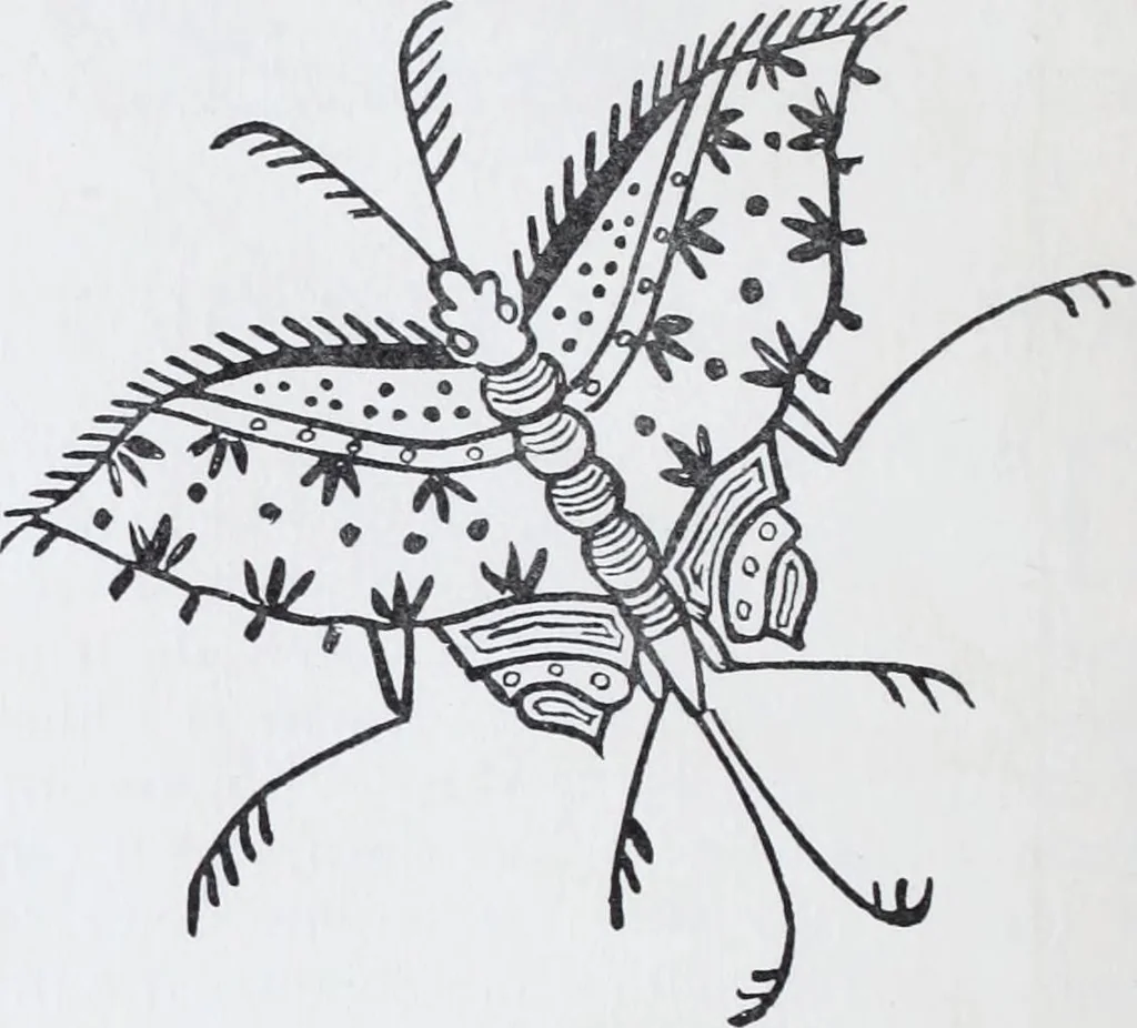 An illustration from Embroidery : a collection of articles on subjects connected with the study of fine needlework, including stitches, materials, methods of work, and designing, and history ..., 1909, leaf 49