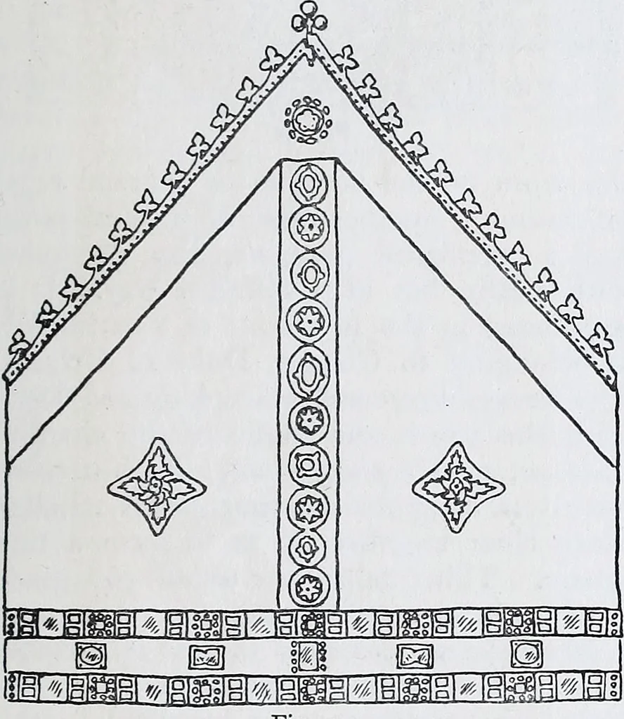 An illustration from Embroidery : a collection of articles on subjects connected with the study of fine needlework, including stitches, materials, methods of work, and designing, and history ..., 1909, leaf 74