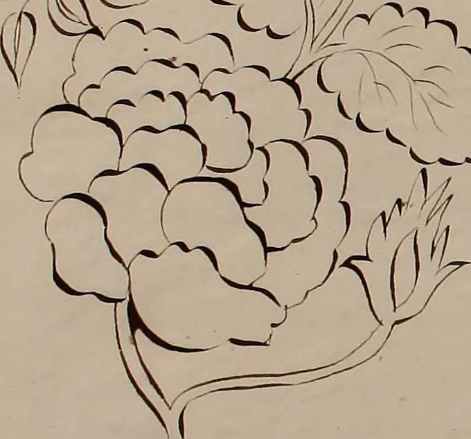 An illustration from [Embroidery designs, 1850, leaf 107