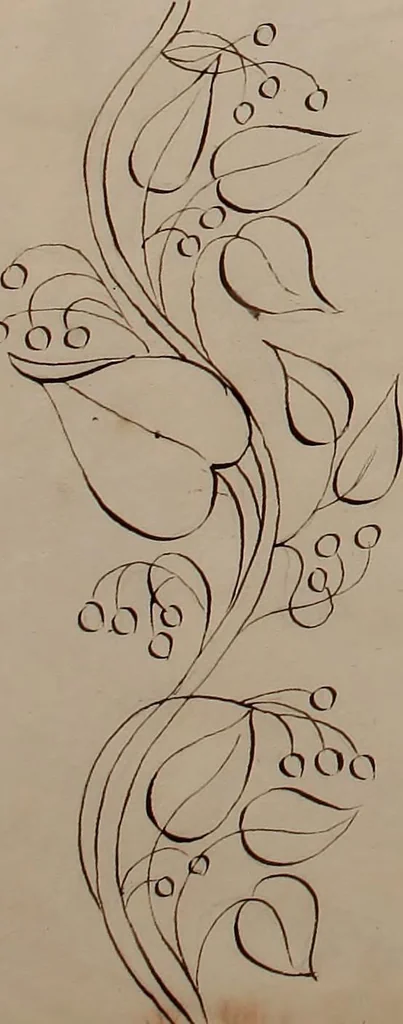 An illustration from [Embroidery designs, 1850, leaf 107