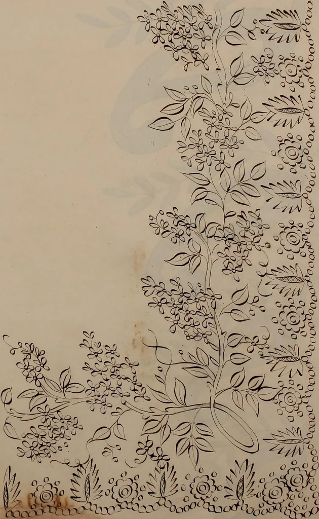 An illustration from [Embroidery designs, 1850, leaf 108