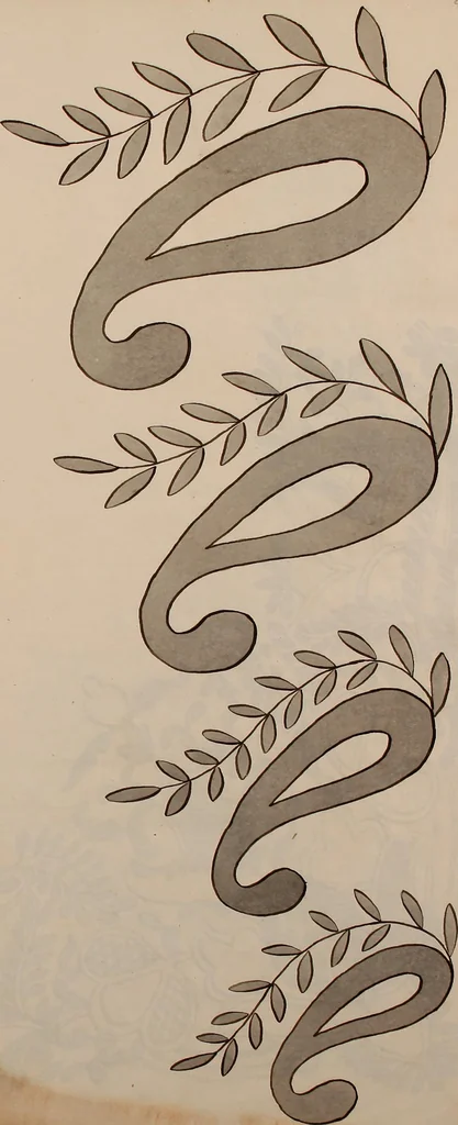 An illustration from [Embroidery designs, 1850, leaf 110