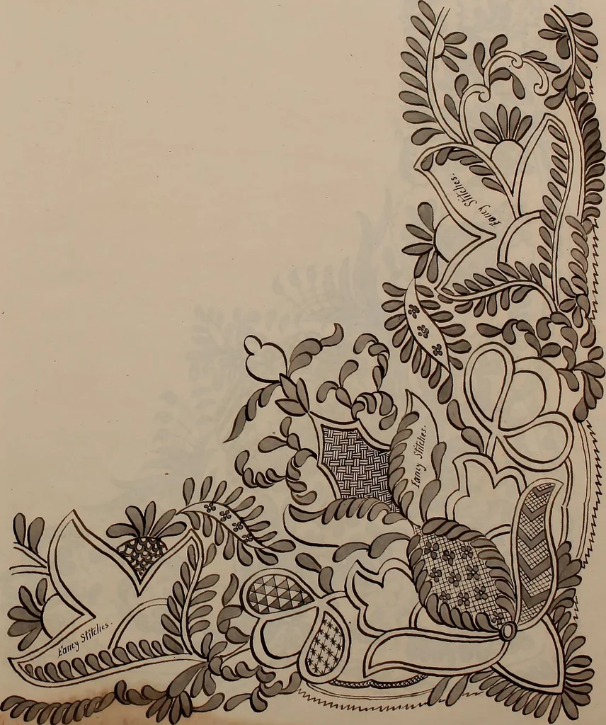 An illustration from [Embroidery designs, 1850, leaf 112