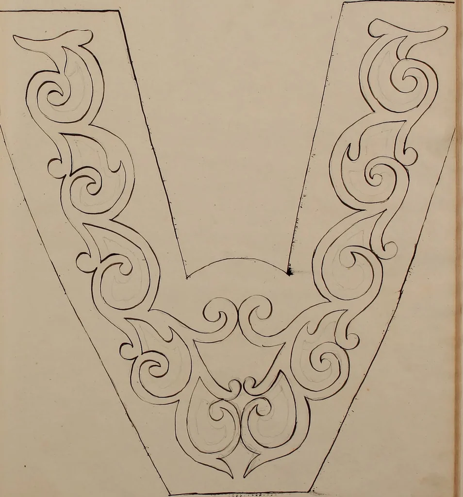 An illustration from [Embroidery designs, 1850, leaf 118