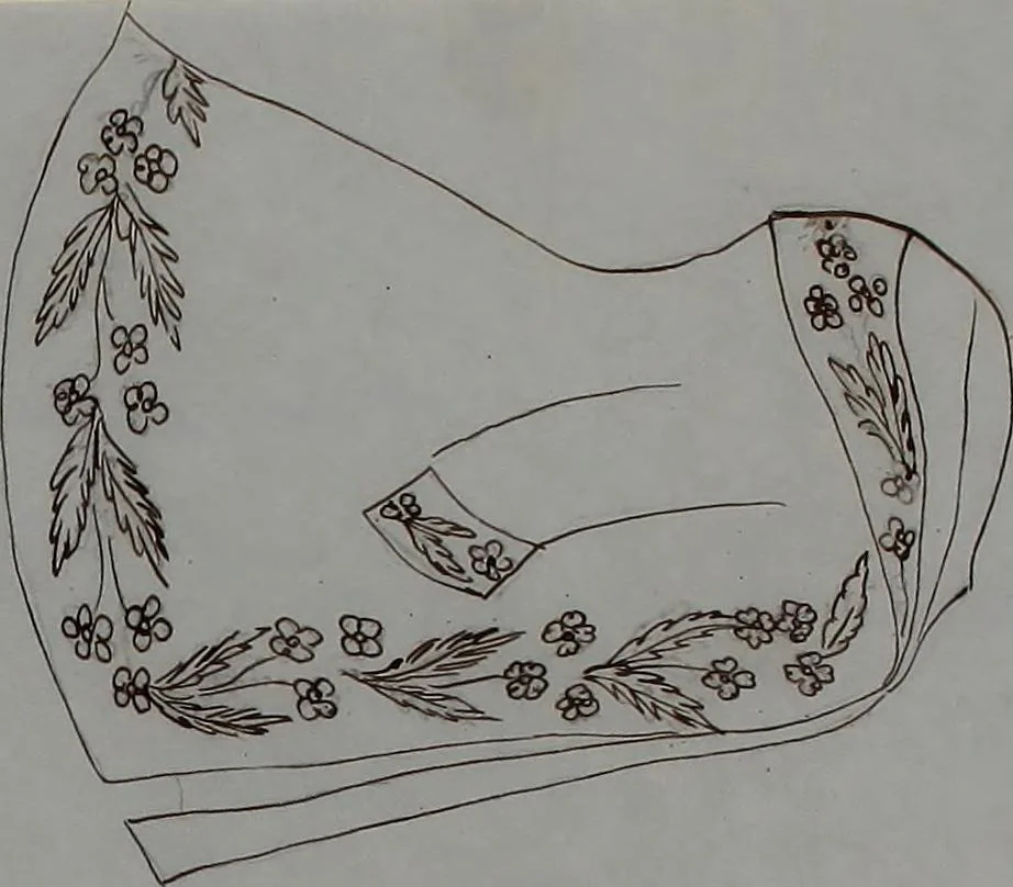An illustration from [Embroidery designs, 1850, leaf 136