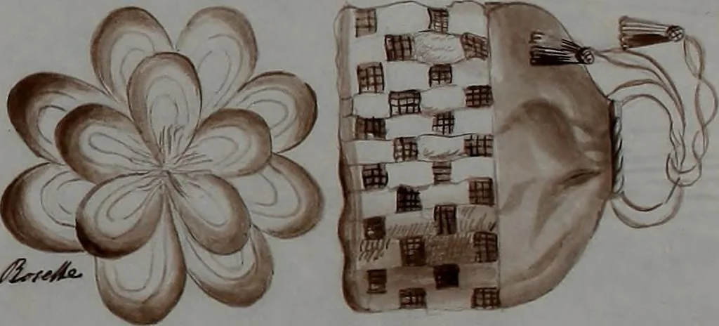 An illustration from [Embroidery designs, 1850, leaf 136