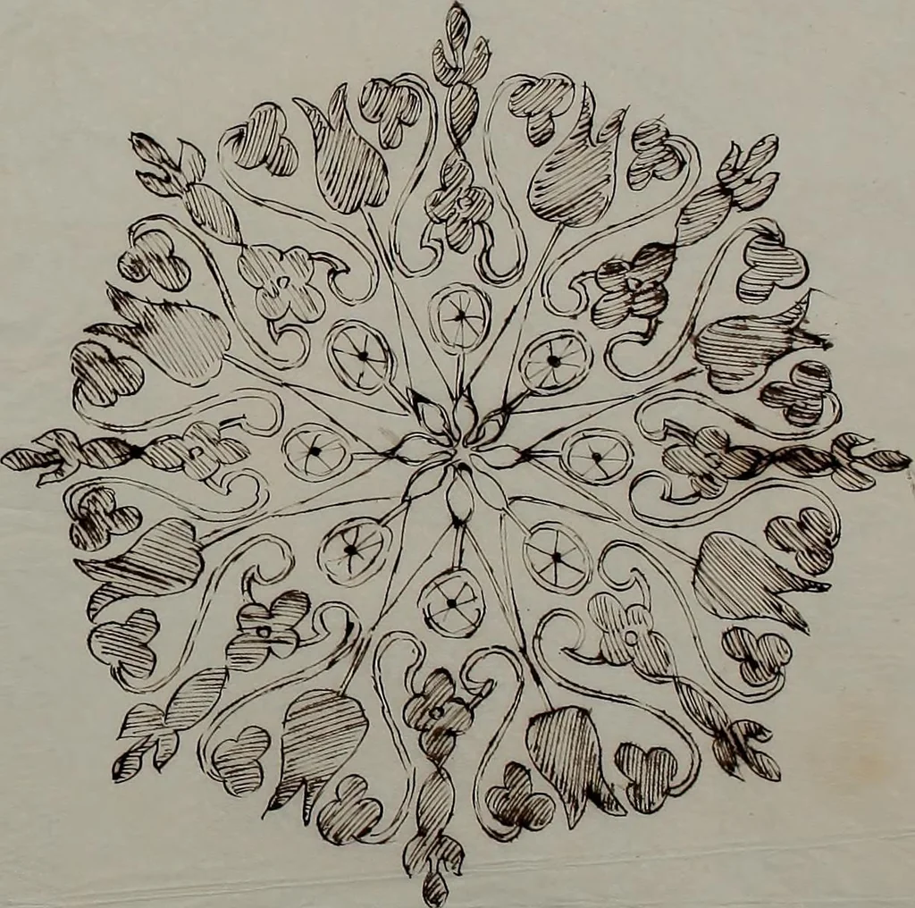 An illustration from [Embroidery designs, 1850, leaf 138