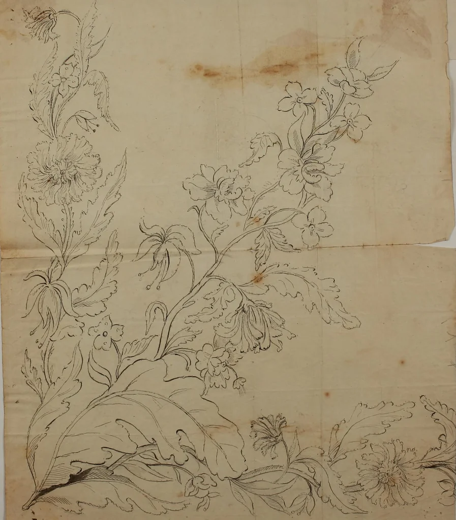 An illustration from [Embroidery designs, 1850, leaf 142
