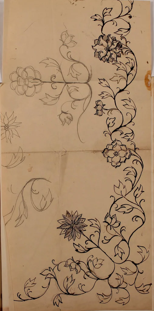 An illustration from [Embroidery designs, 1850, leaf 154