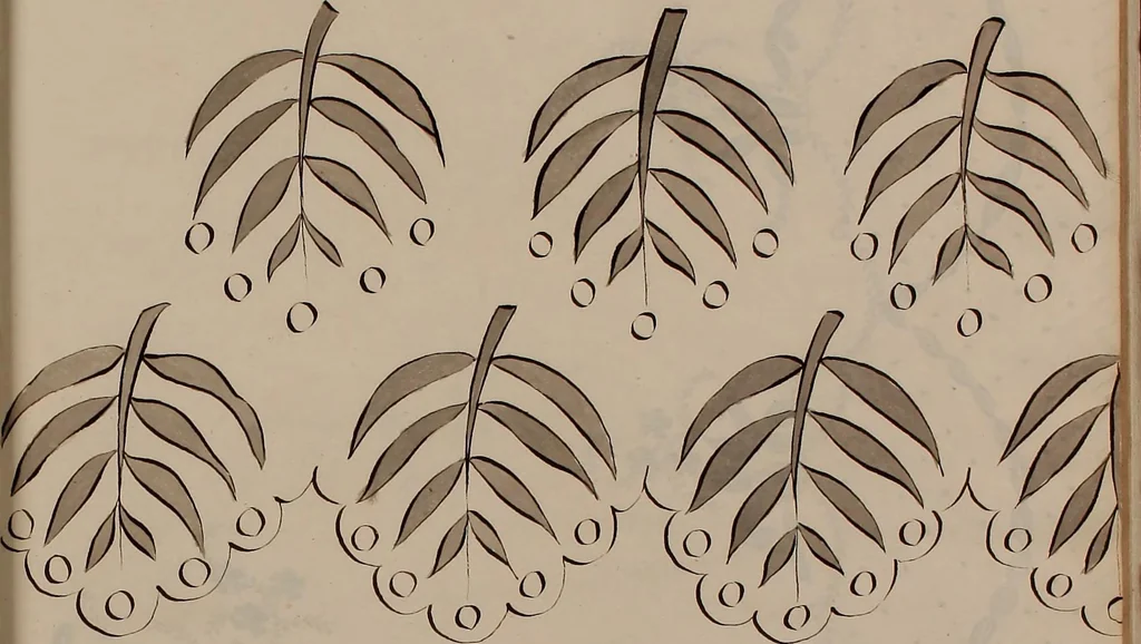 An illustration from [Embroidery designs, 1850, leaf 42