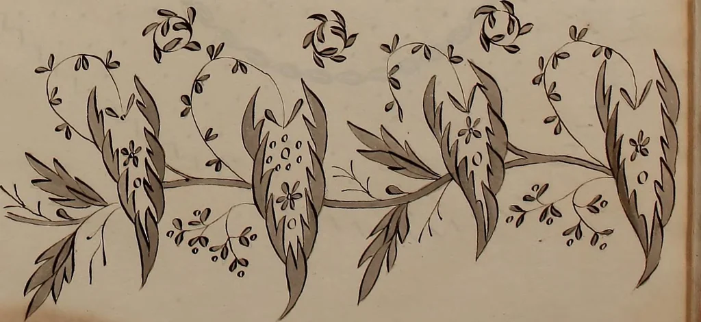 An illustration from [Embroidery designs, 1850, leaf 42