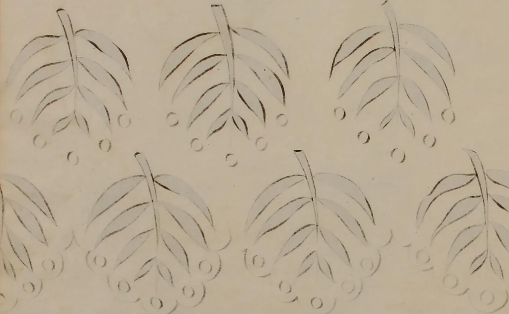 An illustration from [Embroidery designs, 1850, leaf 43