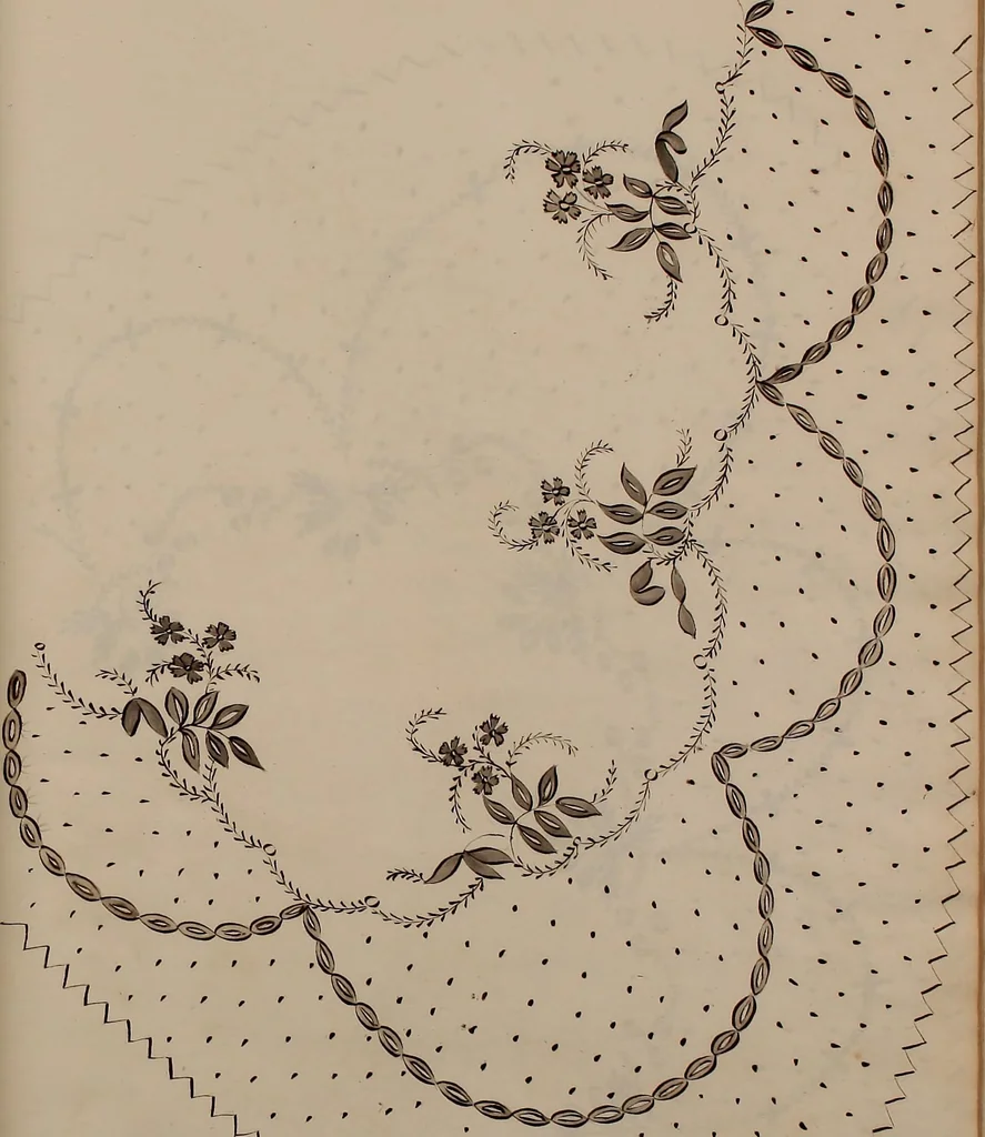An illustration from [Embroidery designs, 1850, leaf 44