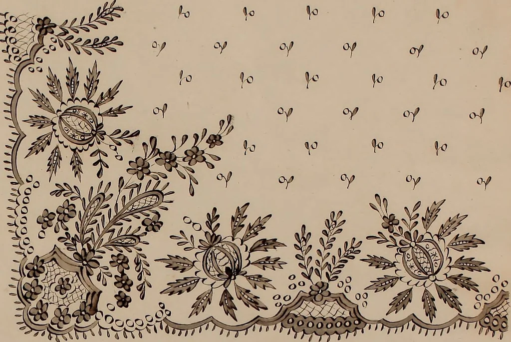 An illustration from [Embroidery designs, 1850, leaf 56