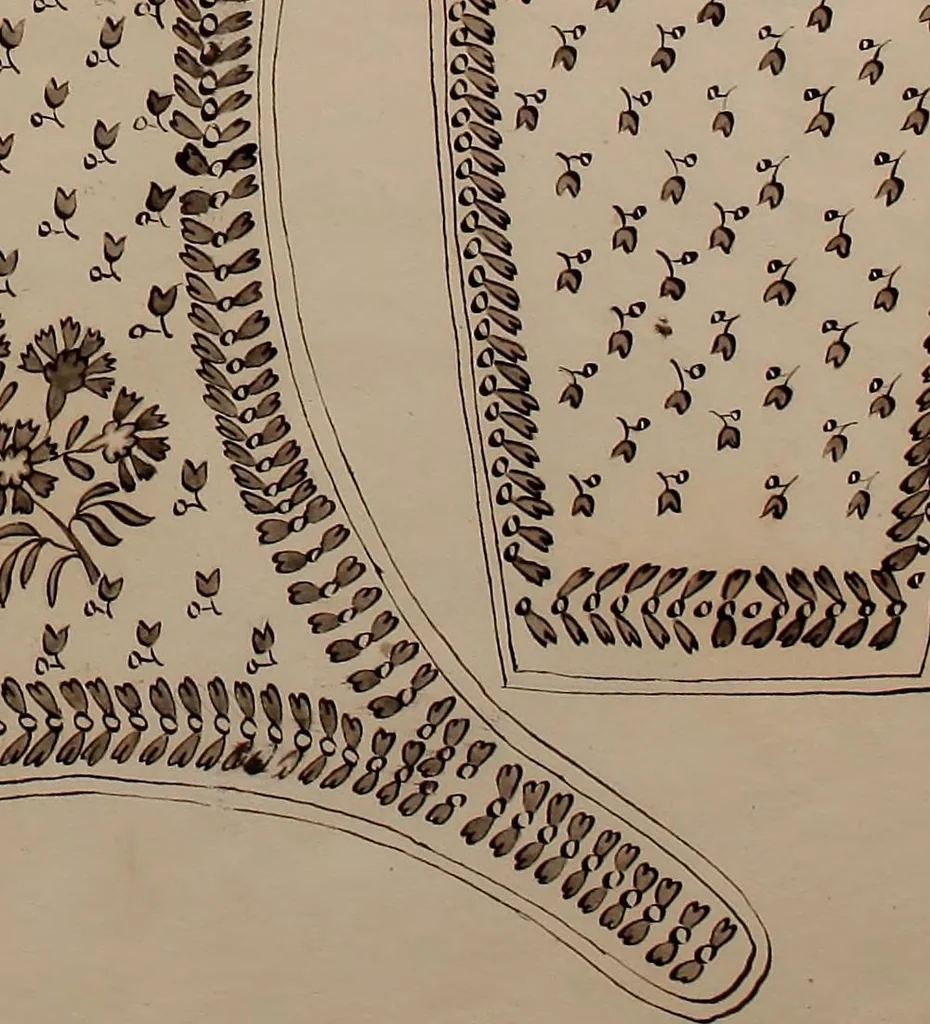 An illustration from [Embroidery designs, 1850, leaf 64