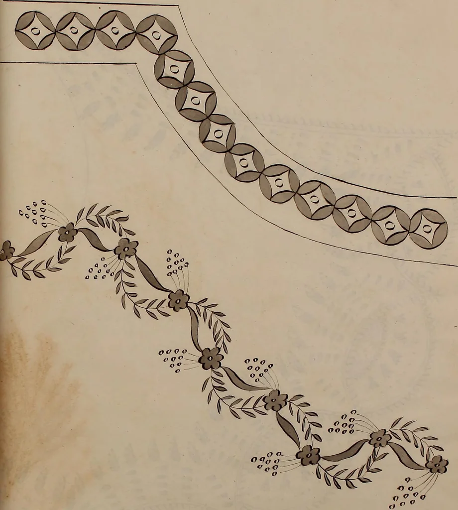 An illustration from [Embroidery designs, 1850, leaf 72