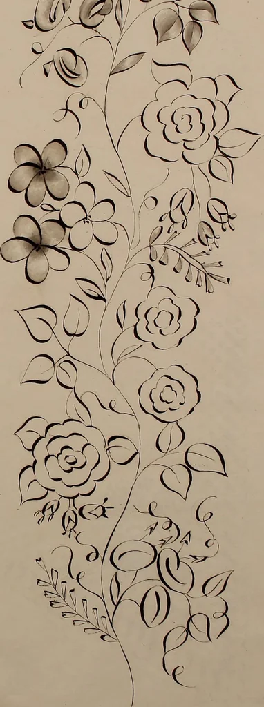 An illustration from [Embroidery designs, 1850, leaf 76