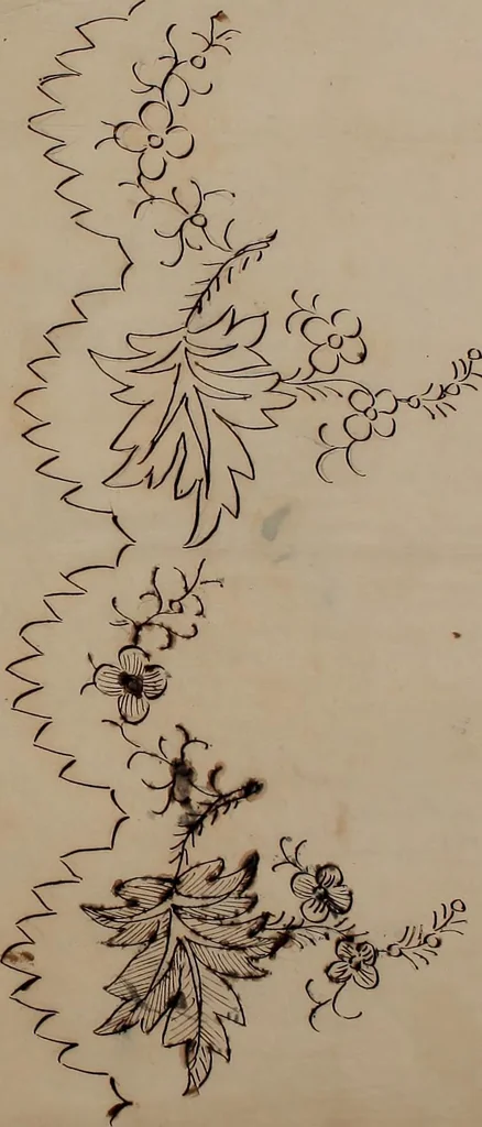 An illustration from [Embroidery designs, 1850, leaf 8