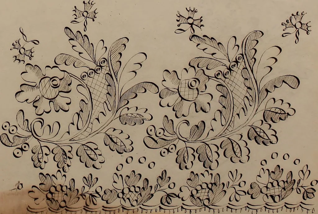An illustration from [Embroidery designs, 1850, leaf 80