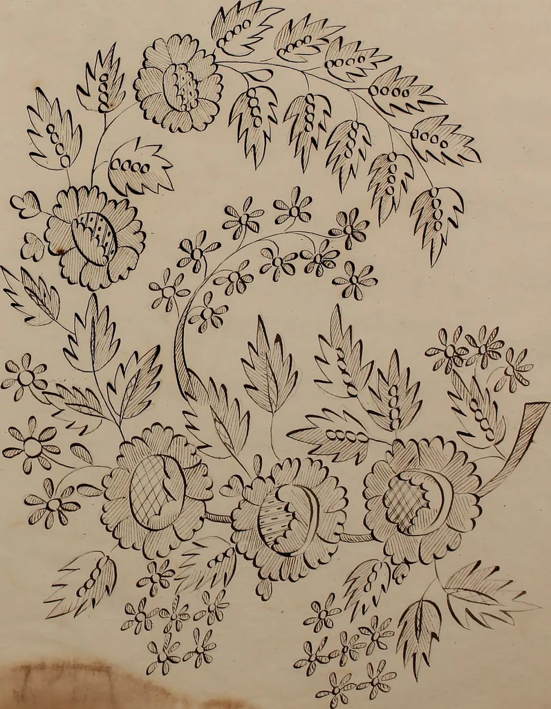 An illustration from [Embroidery designs, 1850, leaf 88