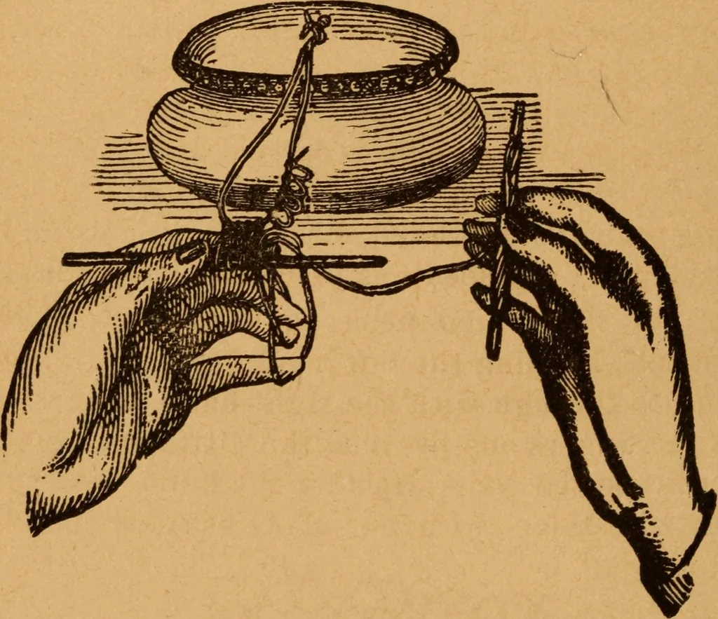 An illustration from Embroidery and fancy work, containing directions for embroidering, painting, modelling, carving, etc, 1899, leaf 157