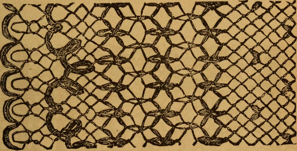 An illustration from Embroidery and fancy work, containing directions for embroidering, painting, modelling, carving, etc, 1899, leaf 164