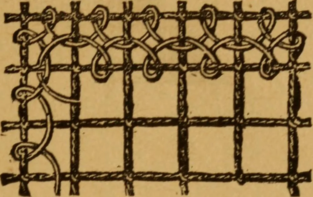 An illustration from Embroidery and fancy work, containing directions for embroidering, painting, modelling, carving, etc, 1899, leaf 172