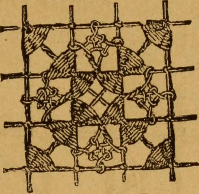 An illustration from Embroidery and fancy work, containing directions for embroidering, painting, modelling, carving, etc, 1899, leaf 176