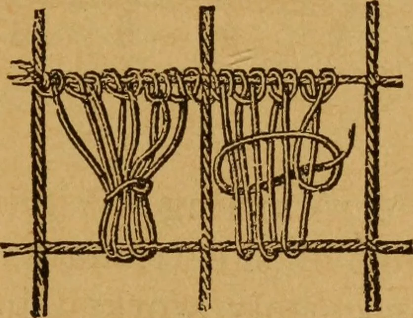 An illustration from Embroidery and fancy work, containing directions for embroidering, painting, modelling, carving, etc, 1899, leaf 176