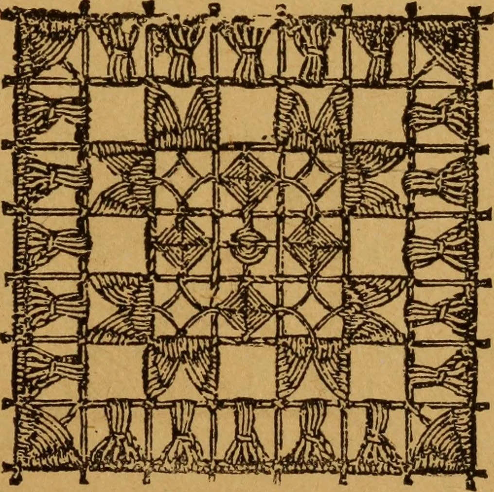 An illustration from Embroidery and fancy work, containing directions for embroidering, painting, modelling, carving, etc, 1899, leaf 176