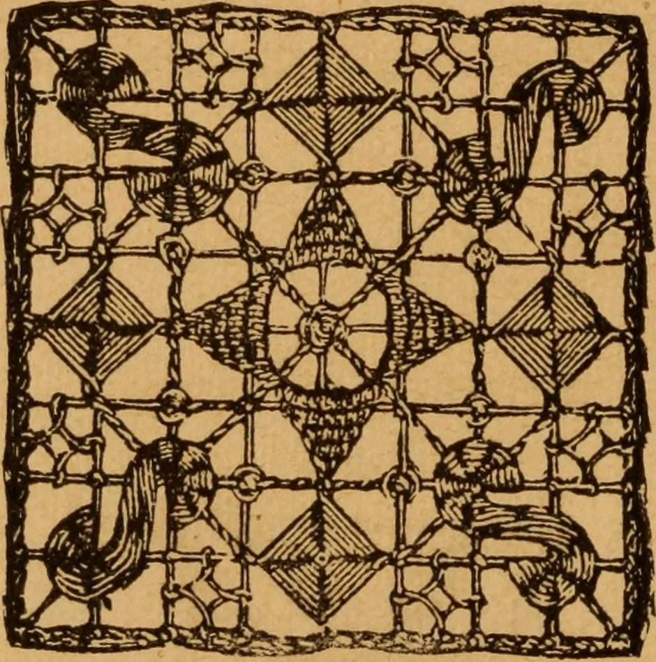 An illustration from Embroidery and fancy work, containing directions for embroidering, painting, modelling, carving, etc, 1899, leaf 177