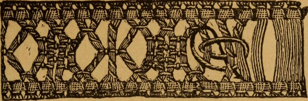 An illustration from Embroidery and fancy work, containing directions for embroidering, painting, modelling, carving, etc, 1899, leaf 186