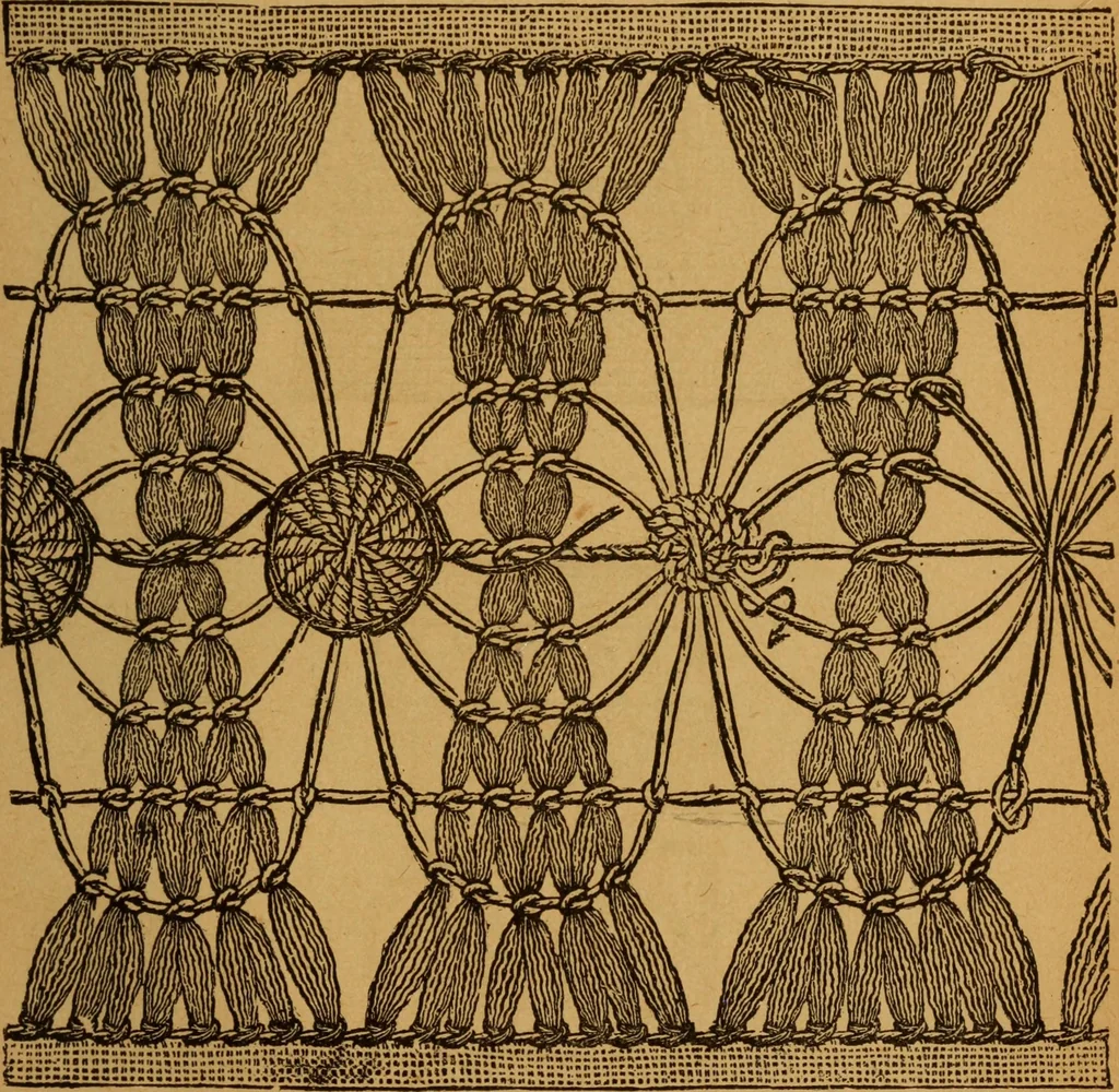 An illustration from Embroidery and fancy work, containing directions for embroidering, painting, modelling, carving, etc, 1899, leaf 186