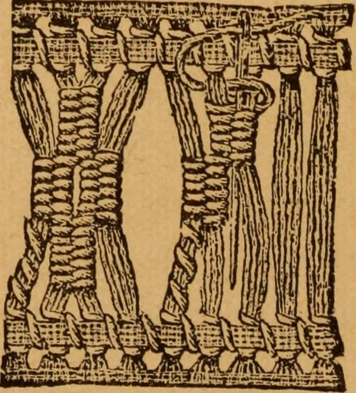 An illustration from Embroidery and fancy work, containing directions for embroidering, painting, modelling, carving, etc, 1899, leaf 191
