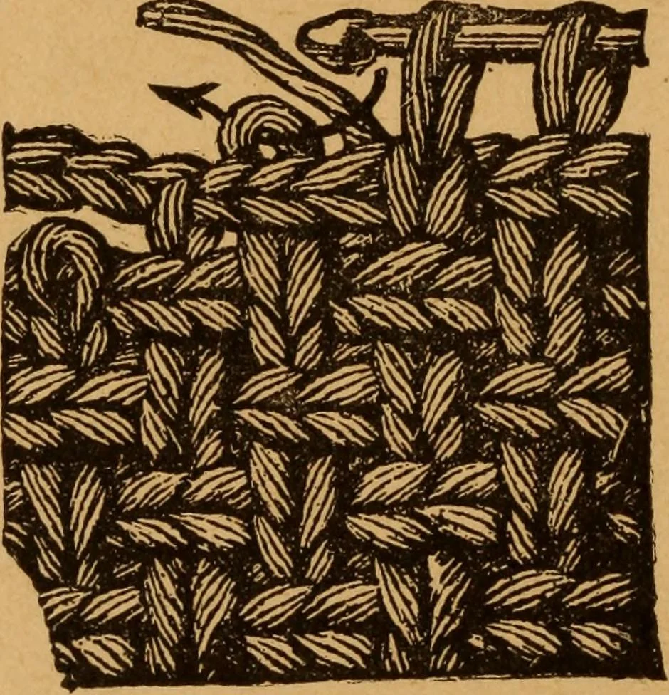An illustration from Embroidery and fancy work, containing directions for embroidering, painting, modelling, carving, etc, 1899, leaf 211