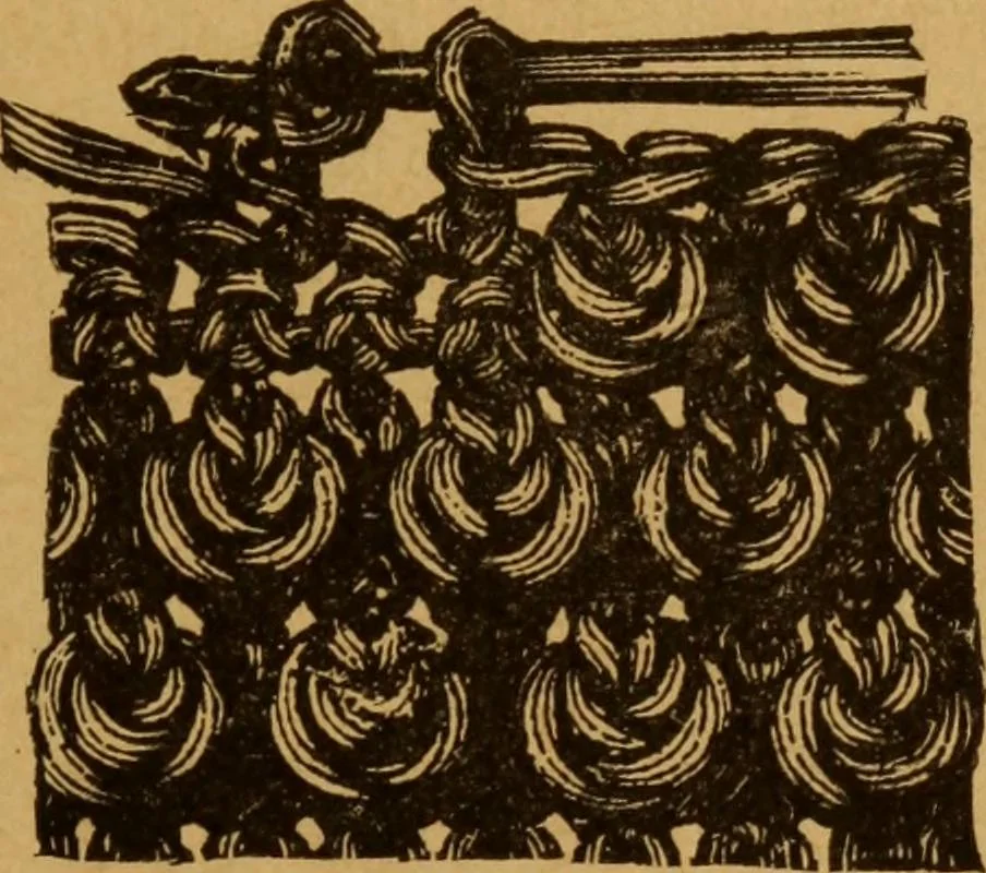 An illustration from Embroidery and fancy work, containing directions for embroidering, painting, modelling, carving, etc, 1899, leaf 212