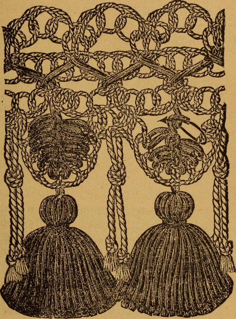 An illustration from Embroidery and fancy work, containing directions for embroidering, painting, modelling, carving, etc, 1899, leaf 216