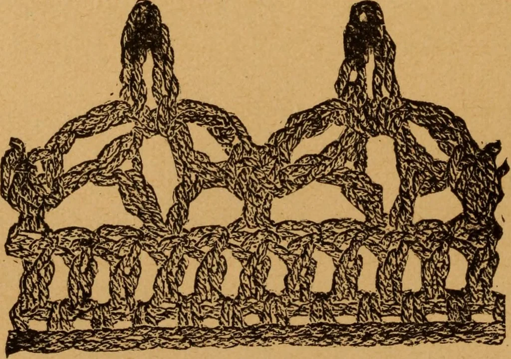 An illustration from Embroidery and fancy work, containing directions for embroidering, painting, modelling, carving, etc, 1899, leaf 233