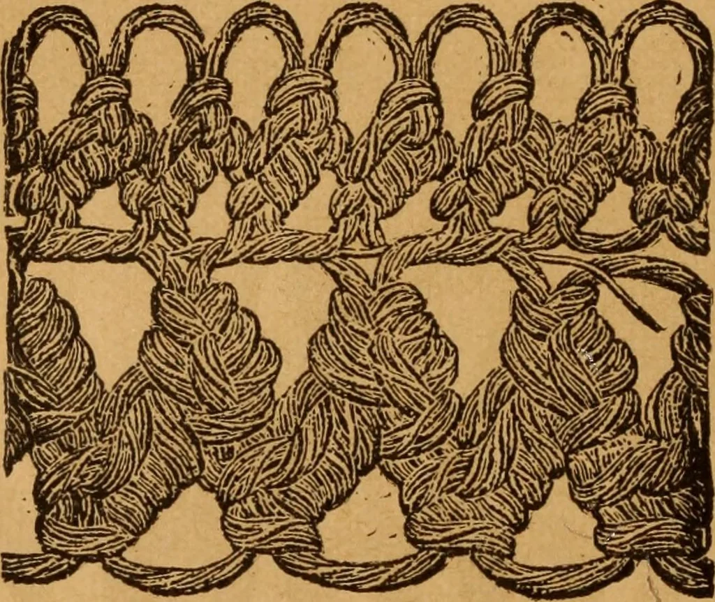 An illustration from Embroidery and fancy work, containing directions for embroidering, painting, modelling, carving, etc, 1899, leaf 241