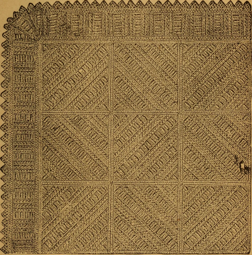 An illustration from Embroidery and fancy work, containing directions for embroidering, painting, modelling, carving, etc, 1899, leaf 254