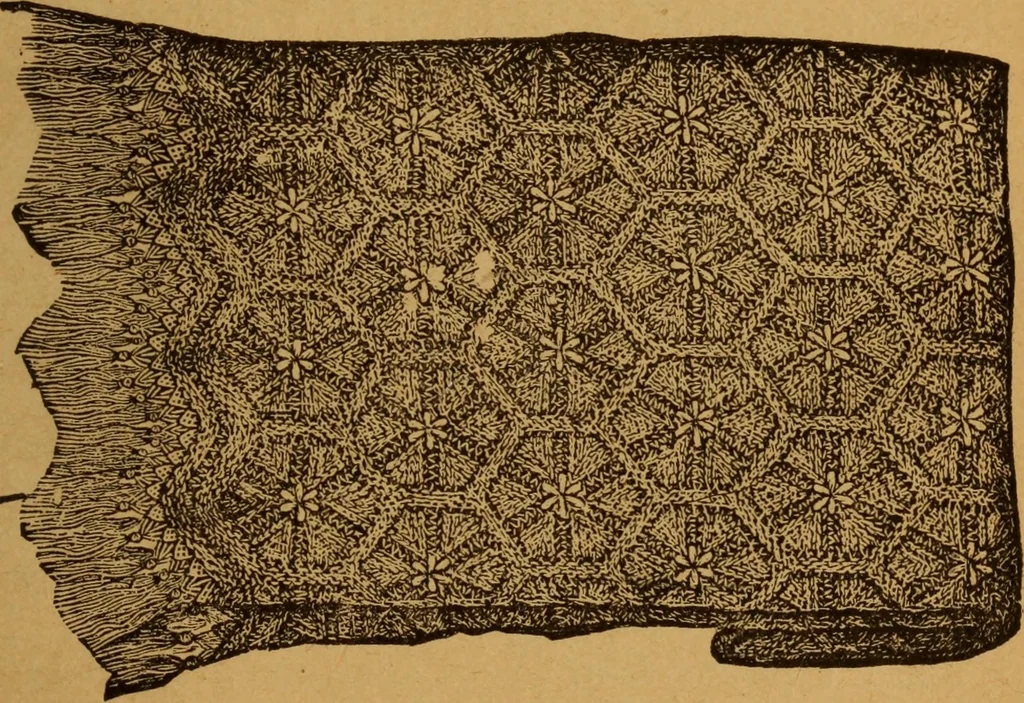 An illustration from Embroidery and fancy work, containing directions for embroidering, painting, modelling, carving, etc, 1899, leaf 258