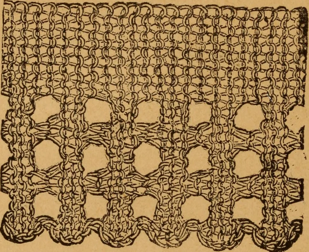 An illustration from Embroidery and fancy work, containing directions for embroidering, painting, modelling, carving, etc, 1899, leaf 275