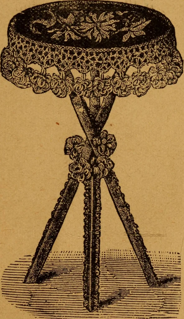 An illustration from Embroidery and fancy work, containing directions for embroidering, painting, modelling, carving, etc, 1899, leaf 306