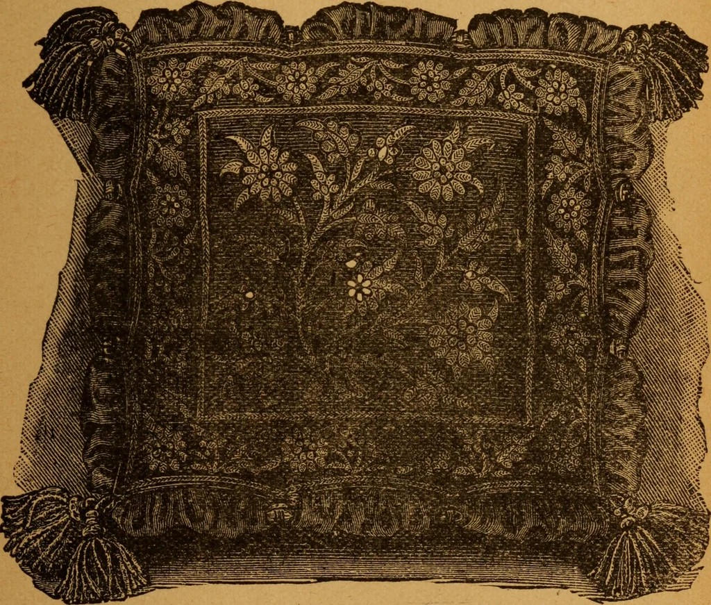 An illustration from Embroidery and fancy work, containing directions for embroidering, painting, modelling, carving, etc, 1899, leaf 36