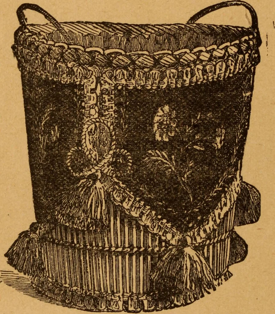 An illustration from Embroidery and fancy work, containing directions for embroidering, painting, modelling, carving, etc, 1899, leaf 43