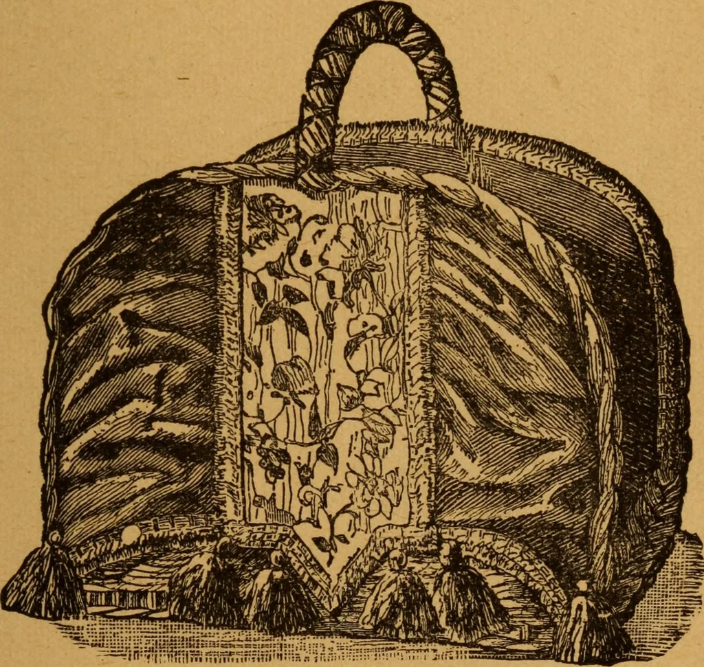 An illustration from Embroidery and fancy work, containing directions for embroidering, painting, modelling, carving, etc, 1899, leaf 44