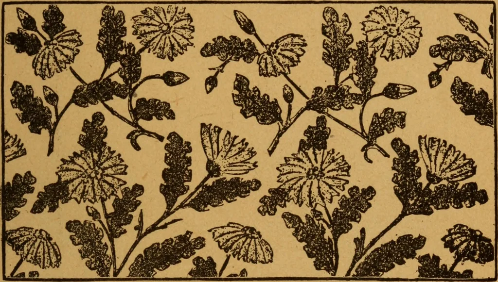 An illustration from Embroidery and fancy work, containing directions for embroidering, painting, modelling, carving, etc, 1899, leaf 50