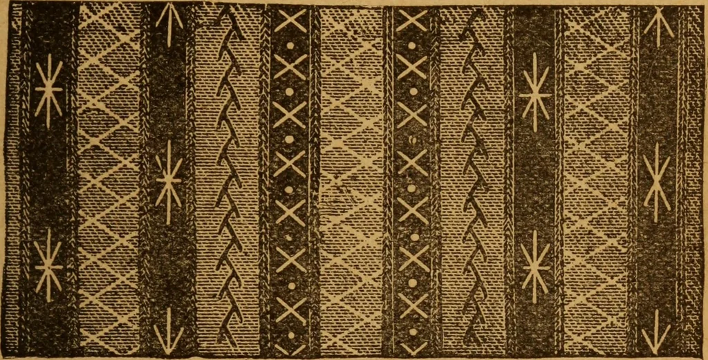 An illustration from Embroidery and fancy work, containing directions for embroidering, painting, modelling, carving, etc, 1899, leaf 56