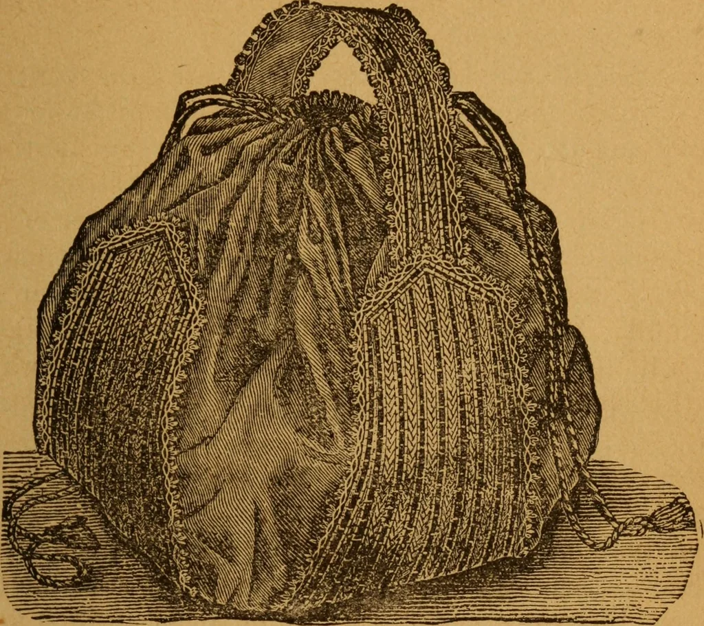 An illustration from Embroidery and fancy work, containing directions for embroidering, painting, modelling, carving, etc, 1899, leaf 58
